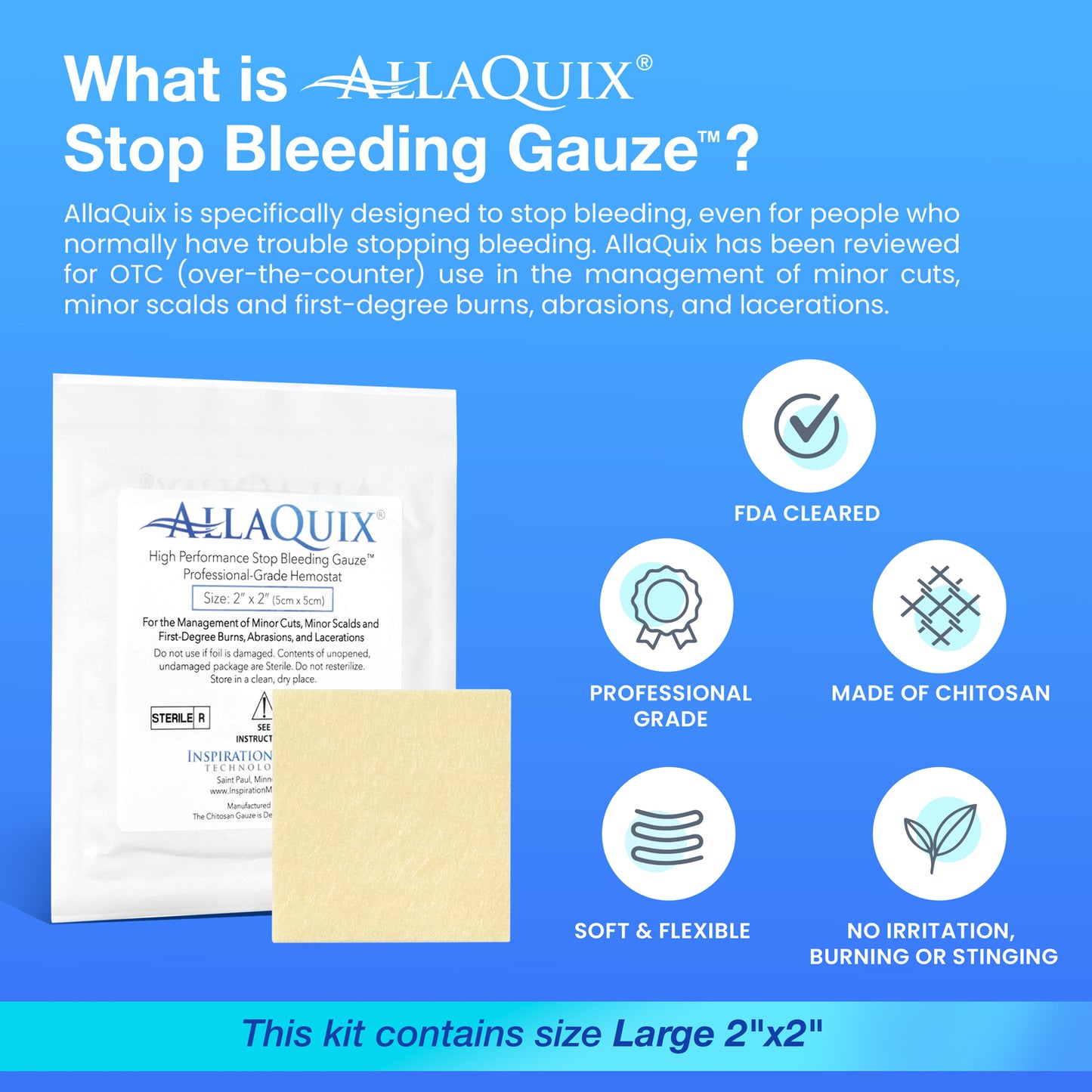 AllaQuix Stop Bleeding Quick Pack