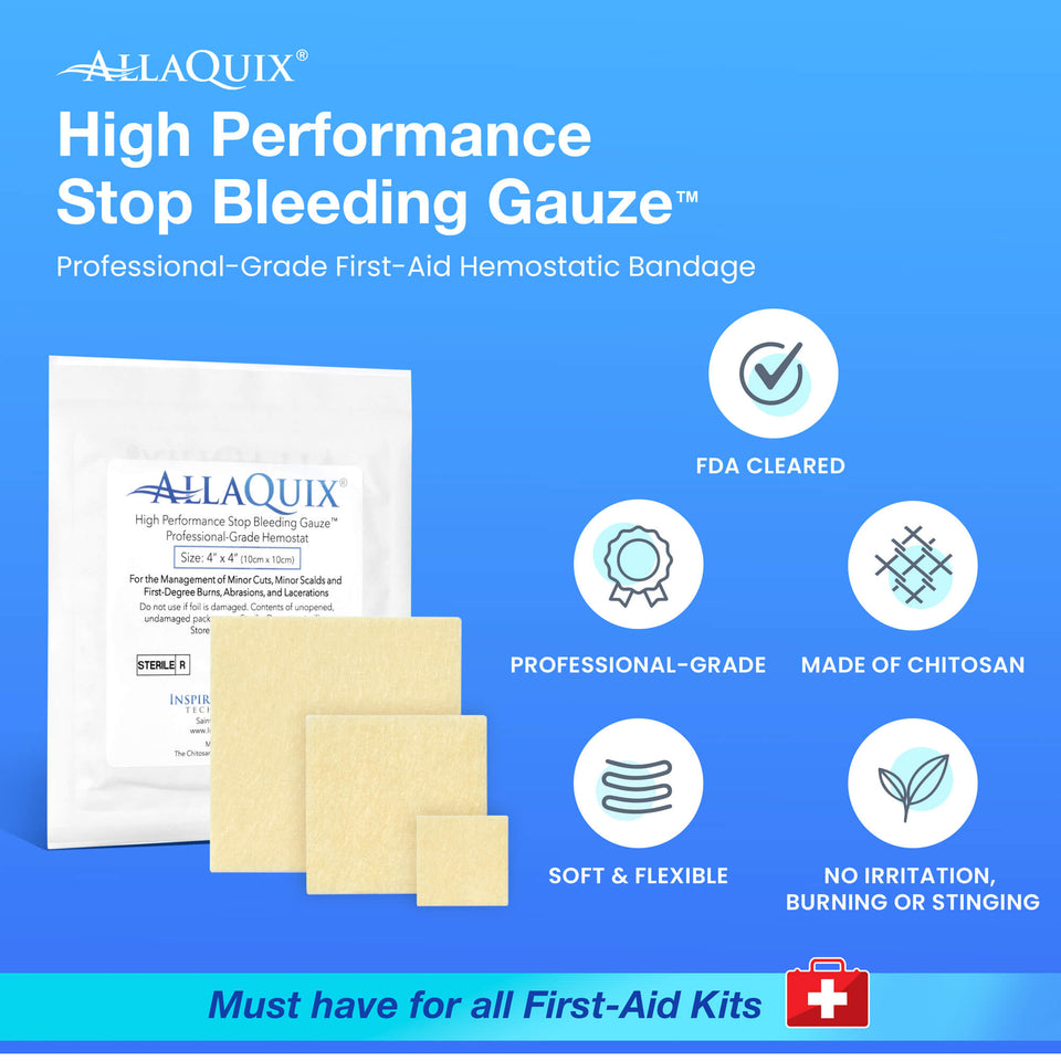 Chitosan Hemostatic Gauze for Harder Bleeds