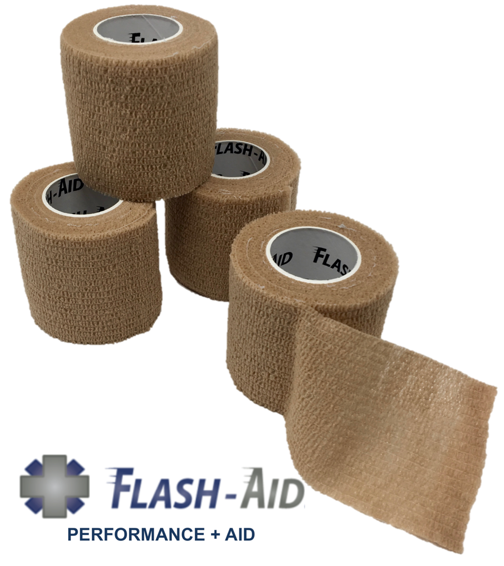 6pcs 2 X 5 Yard Self-adhesive Bandage Wraps Sports Elastic Adhesive  Bandages For Sports Injuries First Aid