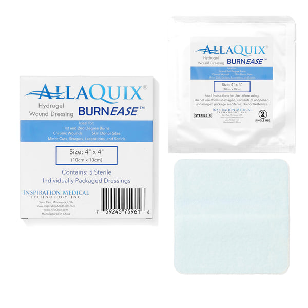 AllaQuix BurnEase Hydrogel Wound Dressing for Burns (4in)