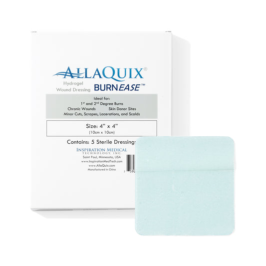 AllaQuix BurnEase Hydrogel Wound Dressing for Burns (XL 4in)