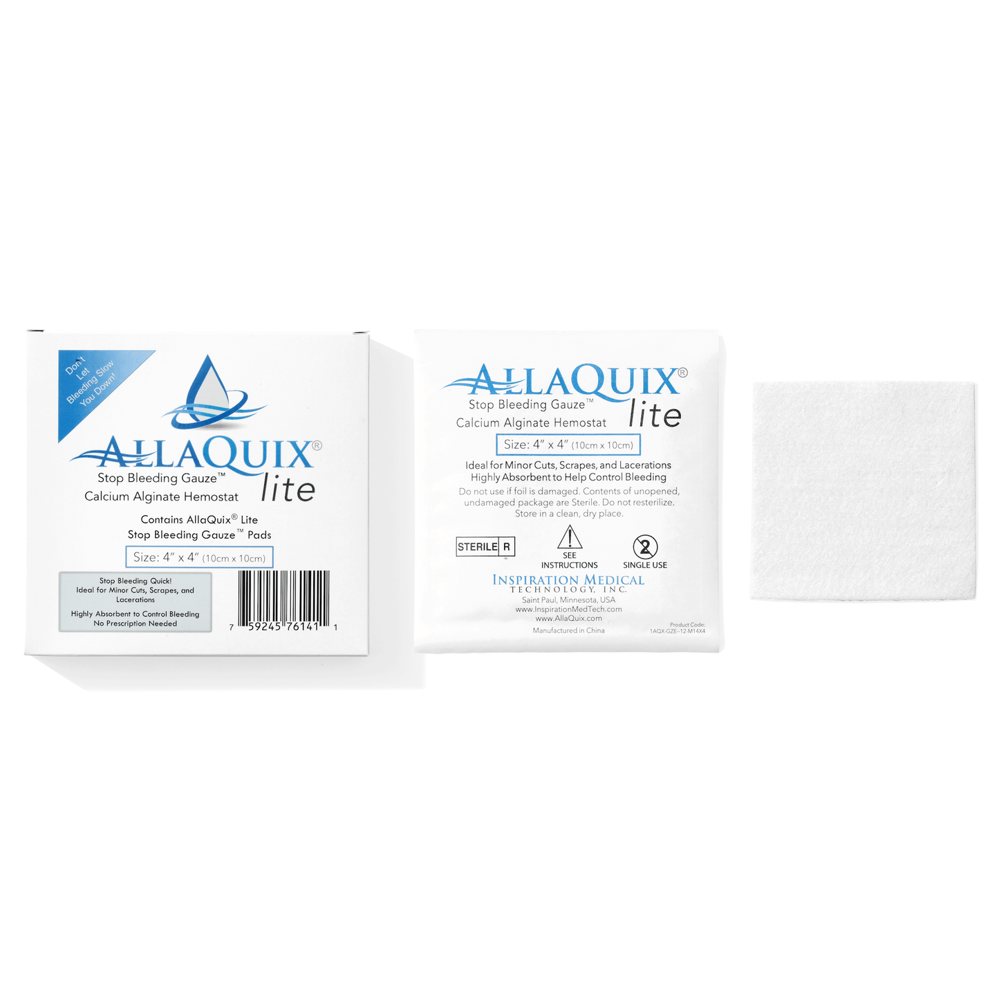 AllaQuix Lite Stop Bleeding Gauze (XL 4in)