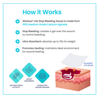 AllaQuix Lite Stop Bleeding Gauze (LG 2in)