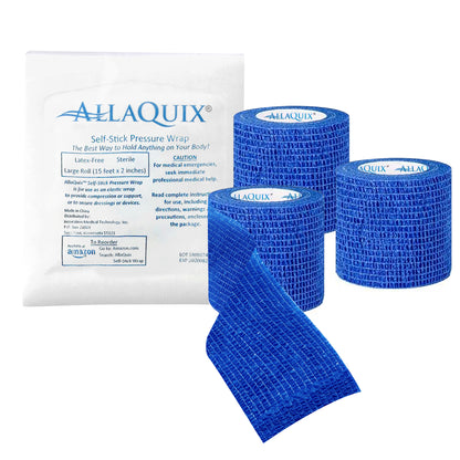 AllaQuix Self-Stick Cohesive Wrap - Sterile - 3-pack