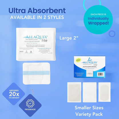 AllaQuix Lite Stop Bleeding Adhesive Bandages