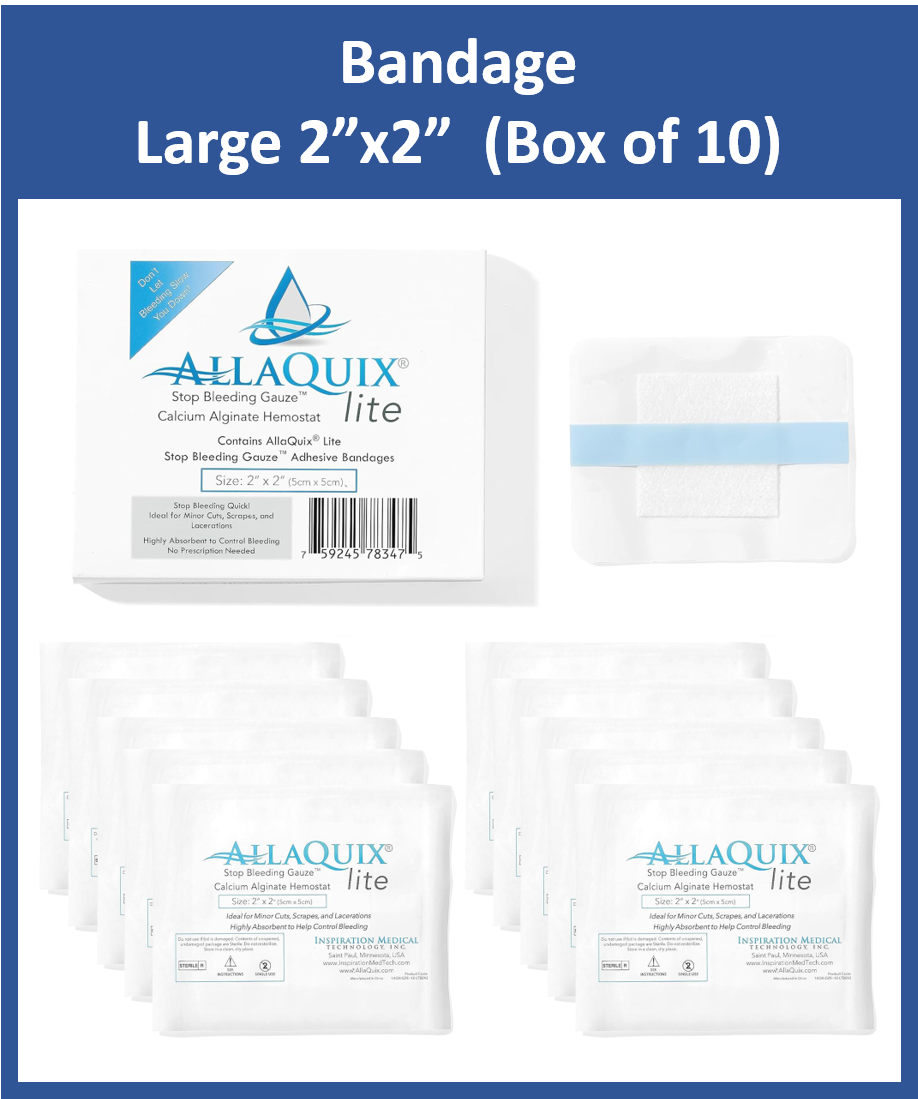 AllaQuix Lite Stop Bleeding Adhesive Bandages
