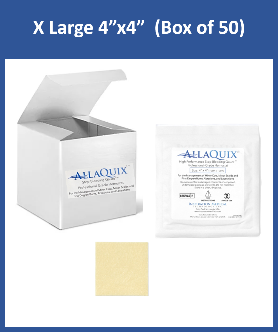 AllaQuix High-Performance Stop Bleeding Gauze (XL 4in)