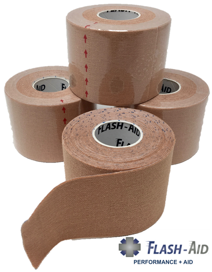 Kinesiology Tape (4-Pack) • Latex-Free (2 in. wide by 16 ft. long) - AllaQuix™ - Stop Bleeding Quick Like the Pros!