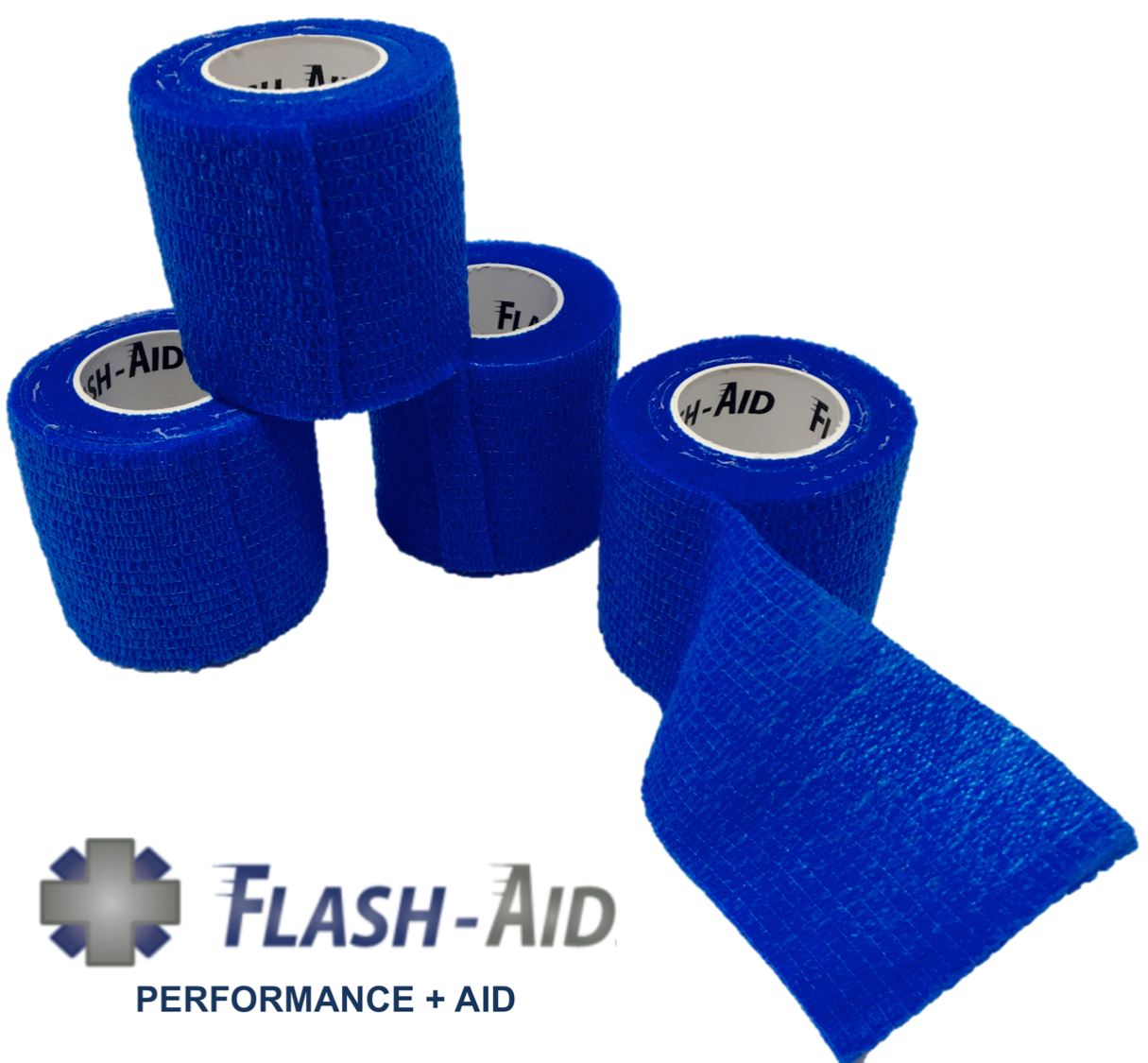 Self-Stick Cohesive Wrap - 4-Pack - AllaQuix™ - Stop Bleeding Quick Like the Pros!